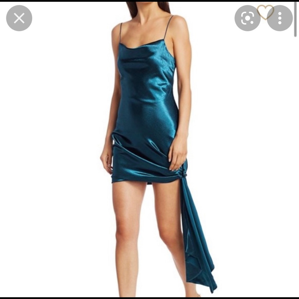 Cinq a Sept hammered satin Ryder dress